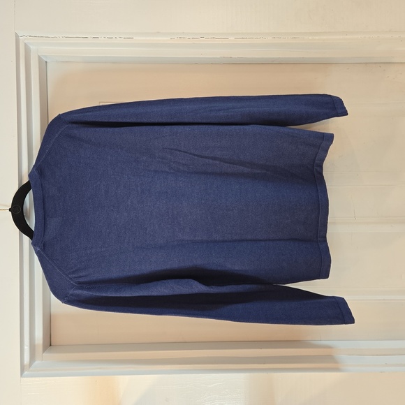 House Of Paul Rosen Wool Lightweight Crewneck Long Sleeve Sweater Blue Size Medi - Picture 4 of 10